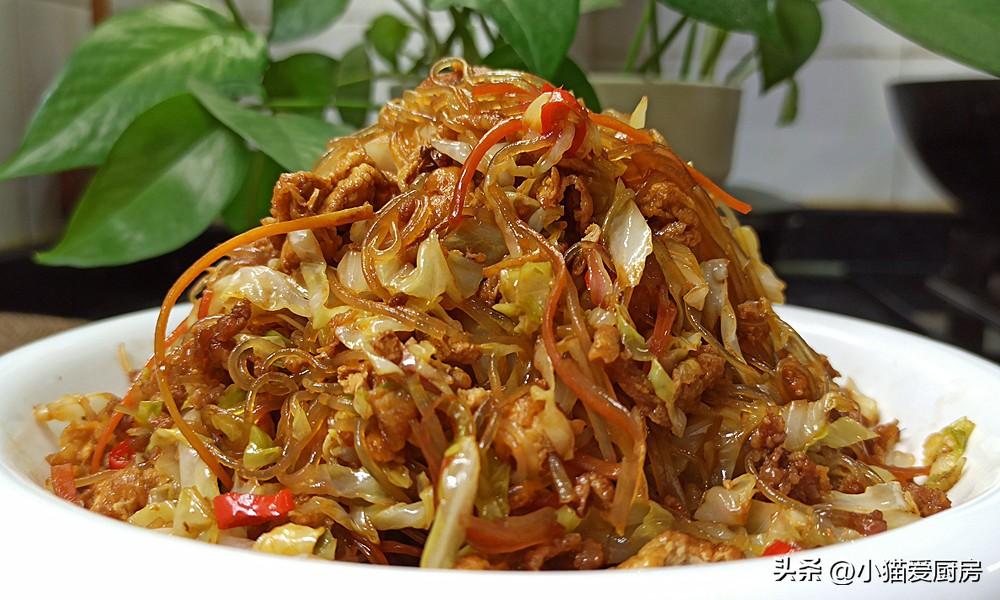 圖片[12]-【包菜炒粉絲】做法步驟圖 鮮香味美不說 而且不粘鍋還不坨-起舞食譜網
