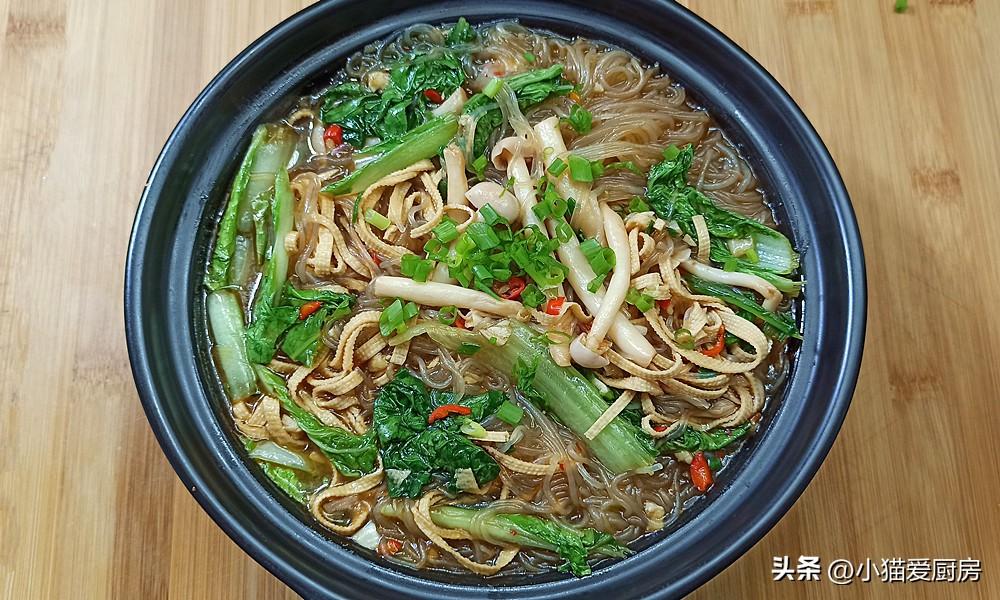 圖片[3]-【海鮮菇粉絲煲】做法步驟圖 海鮮菇小白菜粉絲煲 鮮香味美特-起舞食譜網