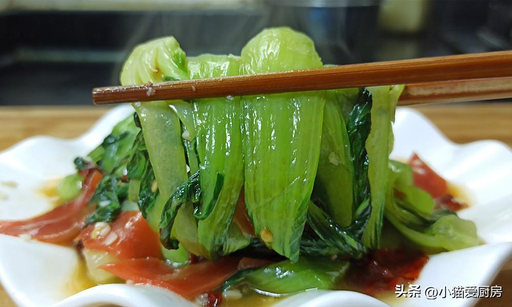 圖片[1]-【素炒小油菜】做法步驟圖 營養味美 特別解膩好吃-起舞食譜網