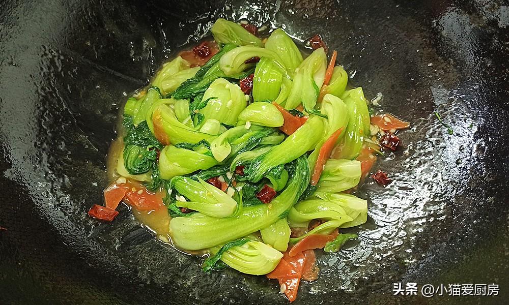 圖片[10]-【素炒小油菜】做法步驟圖 營養味美 特別解膩好吃-起舞食譜網