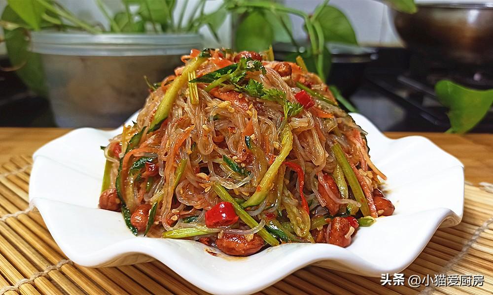 圖片[1]-【涼拌粉絲】做法步驟圖 不粘連不成團 清涼爽口 特別解膩-起舞食譜網