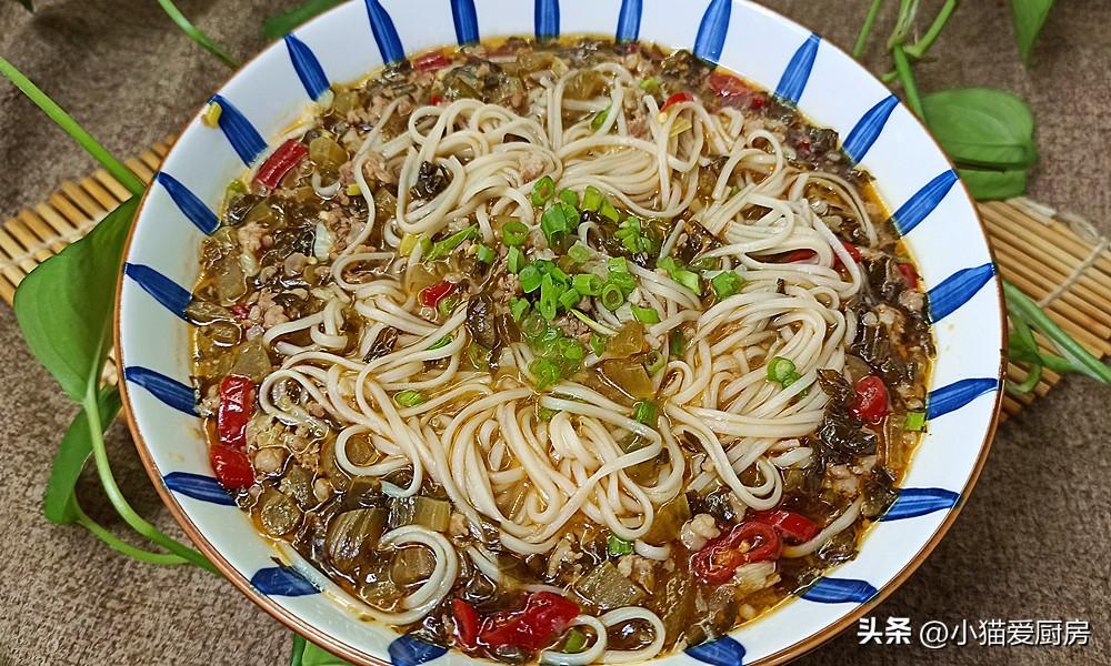 圖片[3]-【酸菜肉末湯面】做法步驟圖 香氣四溢 連吃8天都不膩-起舞食譜網