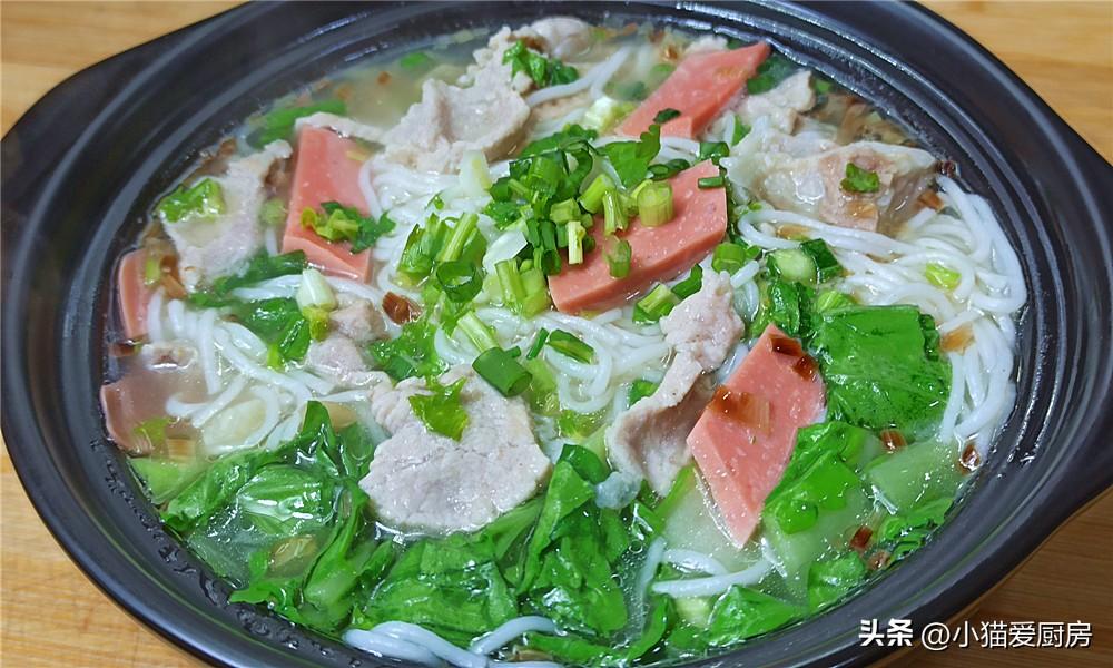 圖片[3]-【豬肉米粉】做法步驟圖 湯鮮味美 特別開胃好吃的早餐做法-起舞食譜網