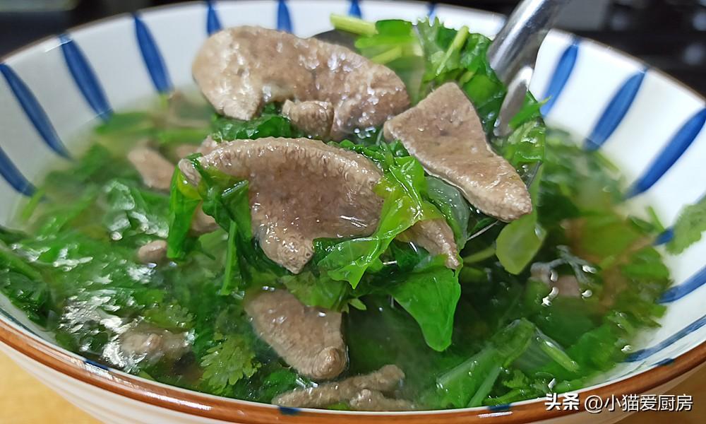 圖片[1]-【小白菜豬肝湯】做法步驟圖 營養味美無腥味 特別好喝-起舞食譜網