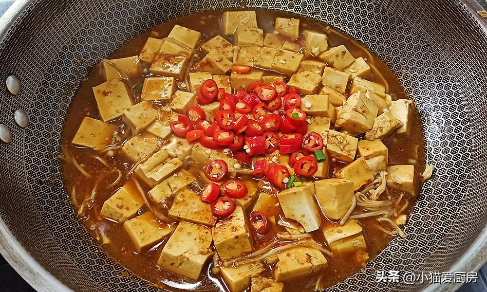 圖片[11]-【金針菇燒豆腐】做法步驟圖 味道香辣開胃 就連湯汁泡飯也好-起舞食譜網