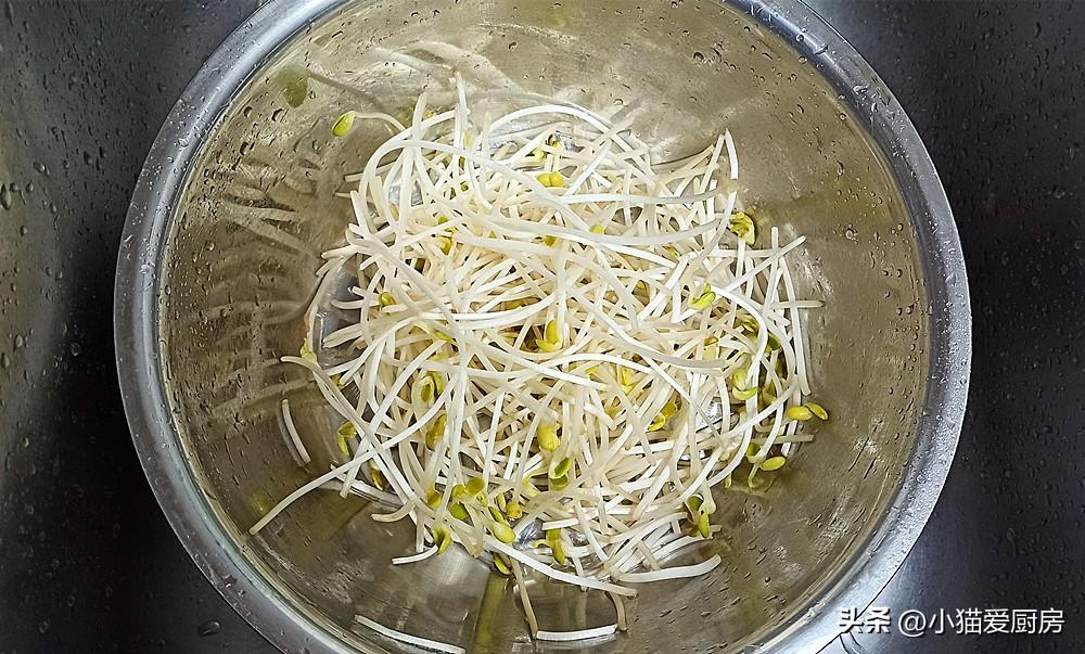 圖片[4]-【 涼拌綠豆芽】做法步驟圖 特別好吃 成本不足2元錢-起舞食譜網