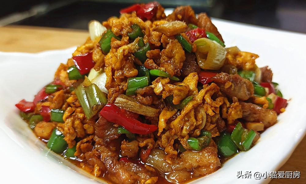 圖片[3]-【辣椒雞蛋炒肉】做法步驟圖 特別好吃 做一大盤不夠-起舞食譜網