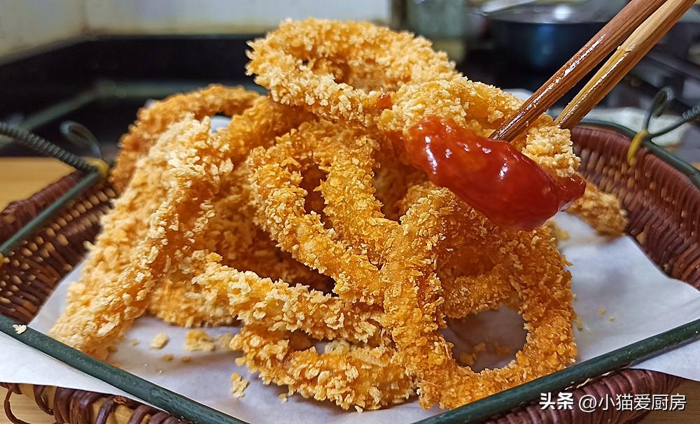 圖片[3]-【炸洋蔥圈】做法步驟圖 口感酥脆 大人孩子都喜歡-起舞食譜網