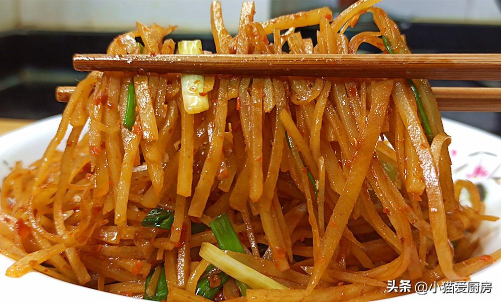 圖片[1]-【酸辣土豆絲】做法步驟圖 炒出來酸辣爽口 開胃還下飯-起舞食譜網