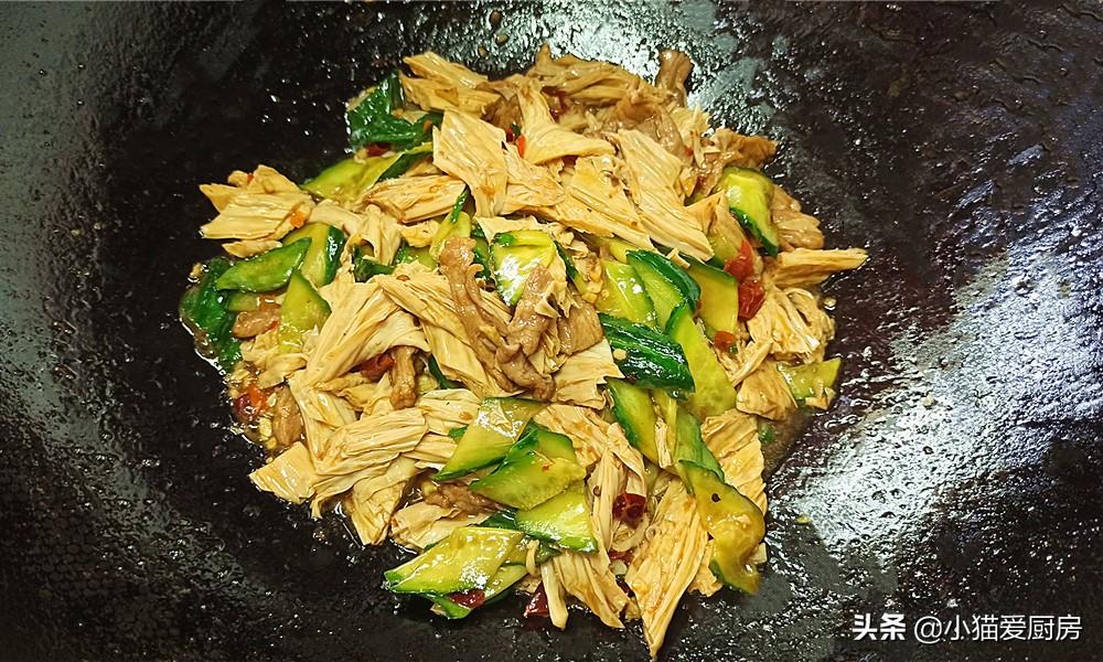 圖片[11]-【腐竹黃瓜炒肉】做法步驟圖 出鍋后香氣濃郁 是不錯的下飯菜-起舞食譜網