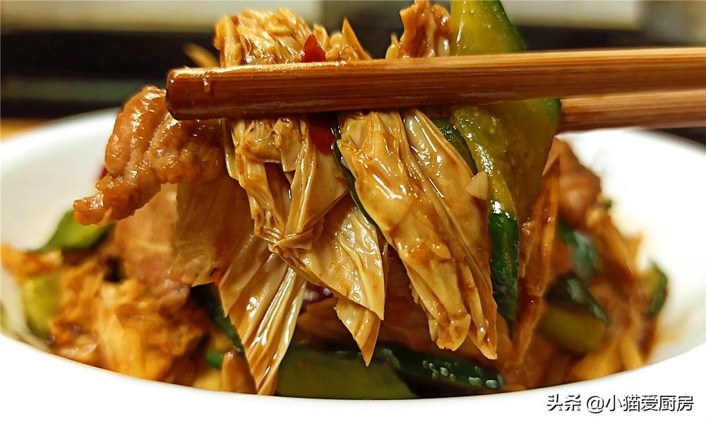 圖片[12]-【腐竹黃瓜炒肉】做法步驟圖 出鍋后香氣濃郁 是不錯的下飯菜-起舞食譜網