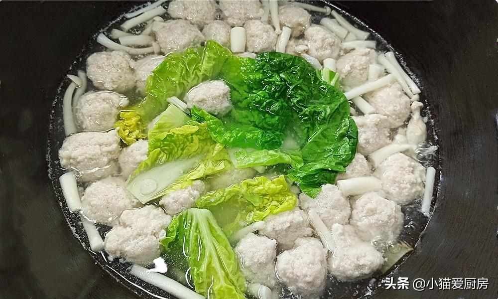 圖片[12]-【海鮮菇小白菜肉丸湯】做法步驟圖 營養好吃 喝完渾身舒服-起舞食譜網