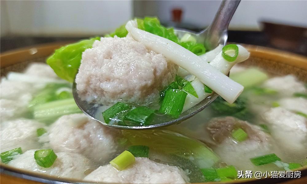 圖片[3]-【海鮮菇小白菜肉丸湯】做法步驟圖 營養好吃 喝完渾身舒服-起舞食譜網