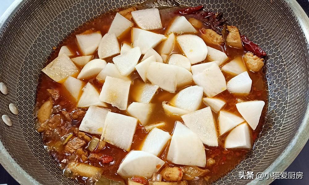 圖片[11]-【白蘿卜燒肉】做法步驟圖 制作簡單 成菜鮮甜入味開胃好吃老-起舞食譜網