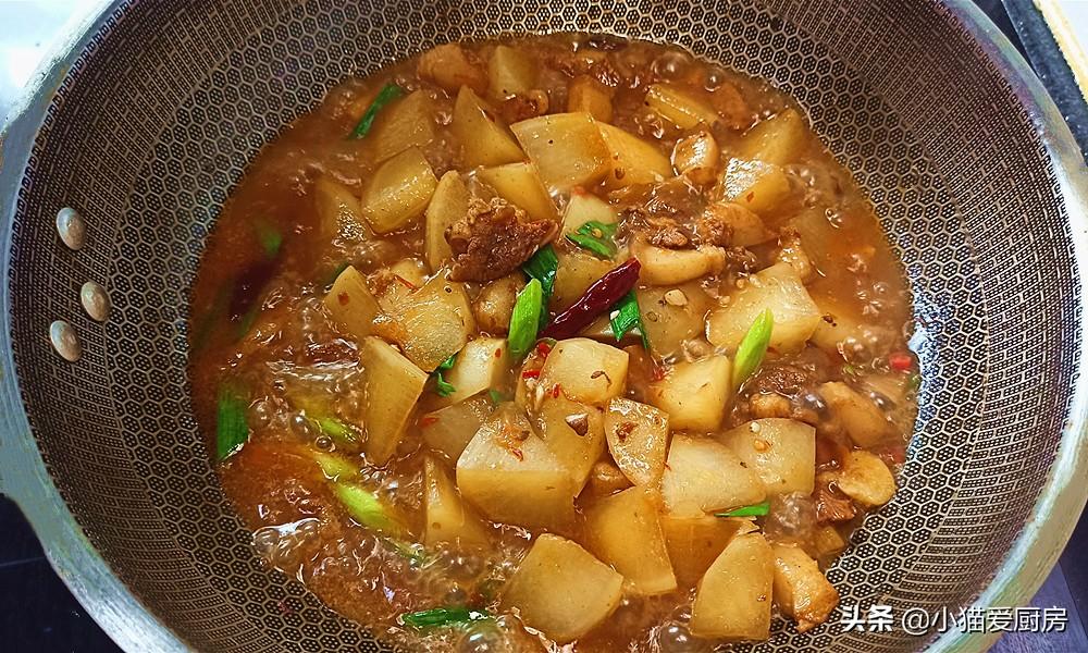 圖片[12]-【白蘿卜燒肉】做法步驟圖 制作簡單 成菜鮮甜入味開胃好吃老-起舞食譜網