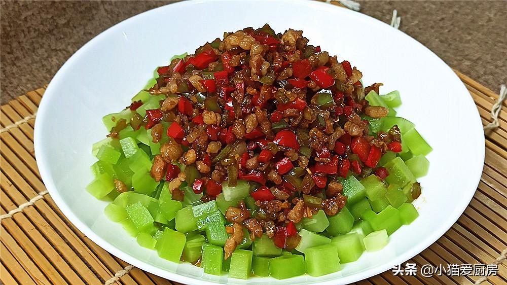 圖片[3]-【肉末生拌萵筍】做法步驟圖 做一盤不夠 特別下飯-起舞食譜網(wǎng)
