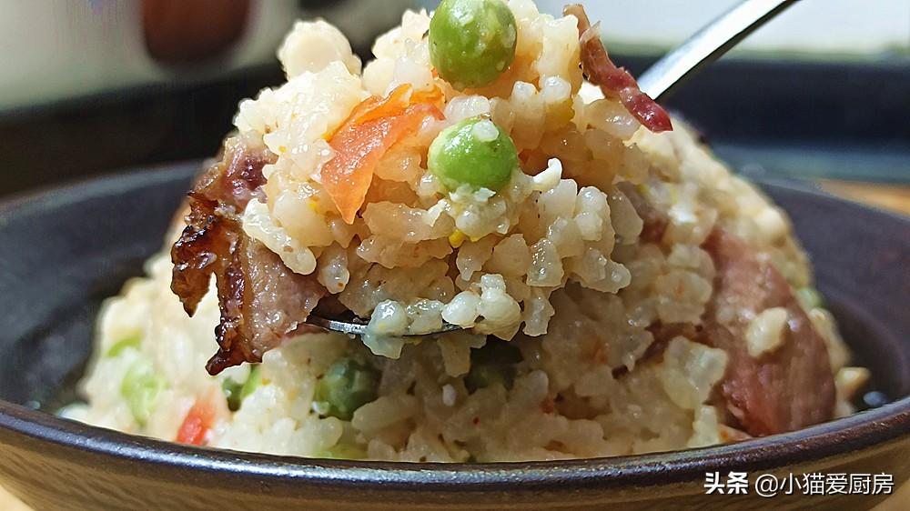 圖片[1]-【臘肉青豌豆燜飯】做法步驟圖 連火都不用燒 真是簡單-起舞食譜網