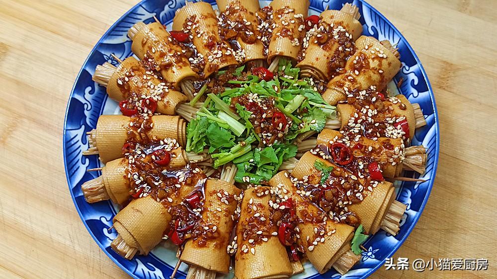 圖片[2]-【鹵味金針菇豆腐卷】做法步驟圖 香辣好吃 下飯下酒-起舞食譜網