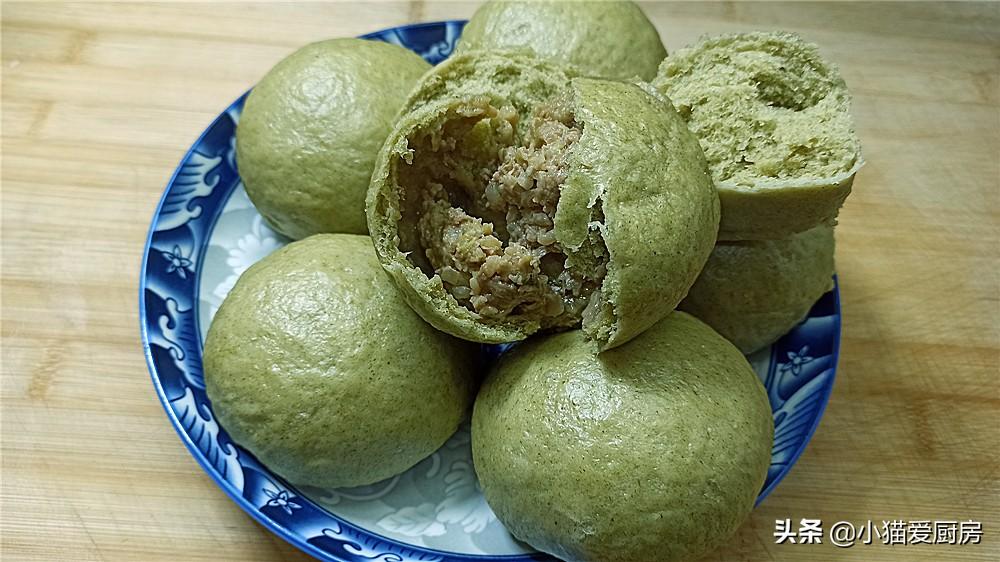 圖片[1]-【發(fā)面青團】做法步驟圖 其實做成饅頭和包子也不錯-起舞食譜網