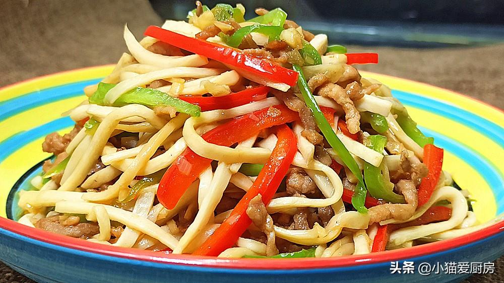 圖片[1]-【肉絲炒杏鮑菇】做法步驟圖 滑嫩營養還下飯 寶寶很愛吃-起舞食譜網