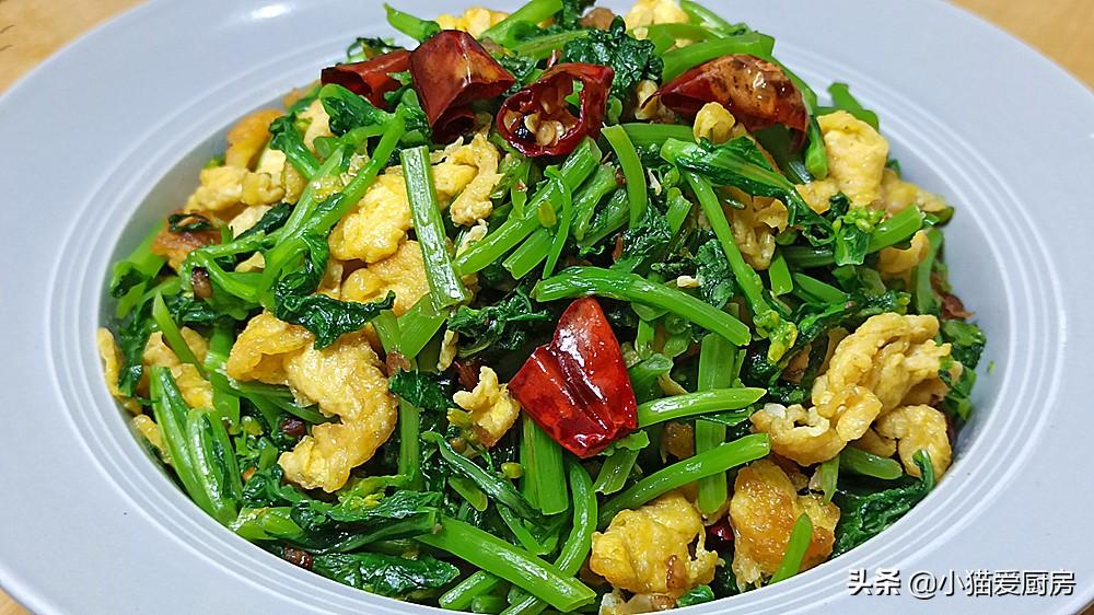 圖片[3]-【雞蛋炒油菜頭】做法步驟圖 做好后色澤金黃透綠 味道清香爽-起舞食譜網