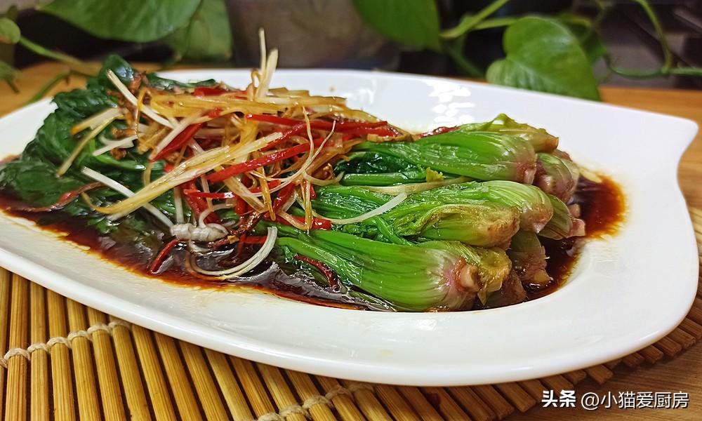圖片[1]-【白灼菠菜】做法步驟圖 清香味美 吃完不長肉-起舞食譜網