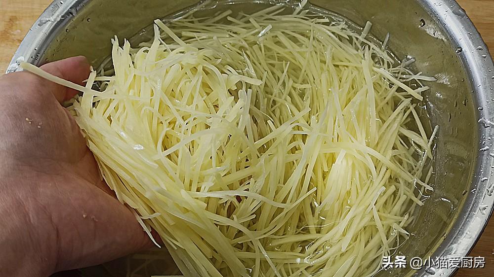 圖片[5]-【涼拌土豆絲】做法步驟圖 土豆絲脆嫩爽口 做一盤不夠吃-起舞食譜網