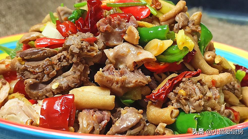 圖片[1]-【香辣雞雜】做法步驟圖 味道香辣好吃 特下飯-起舞食譜網