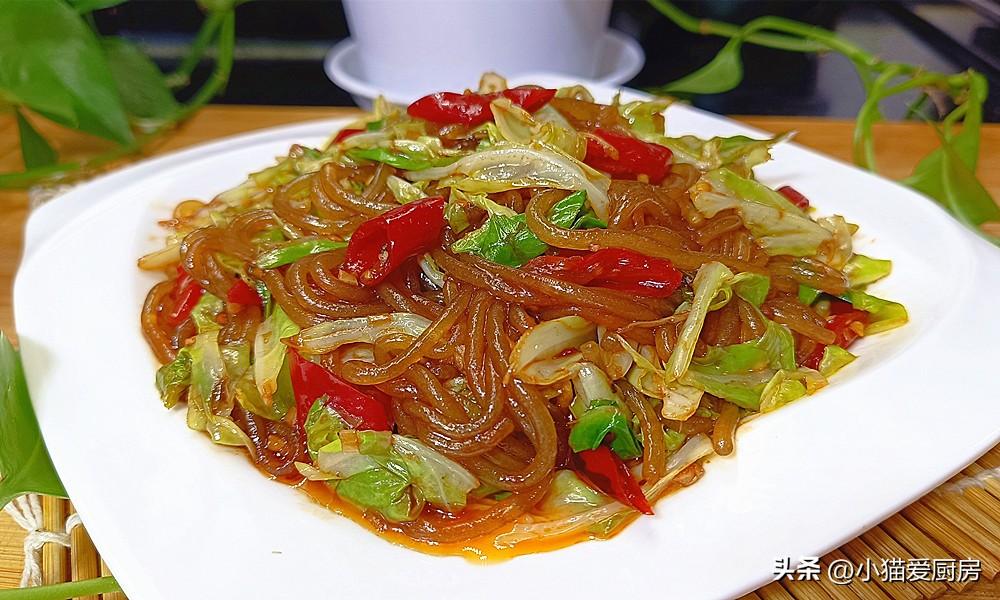 圖片[3]-【川味包菜炒粉條】做法步驟圖 酸辣開胃 特別下飯-起舞食譜網