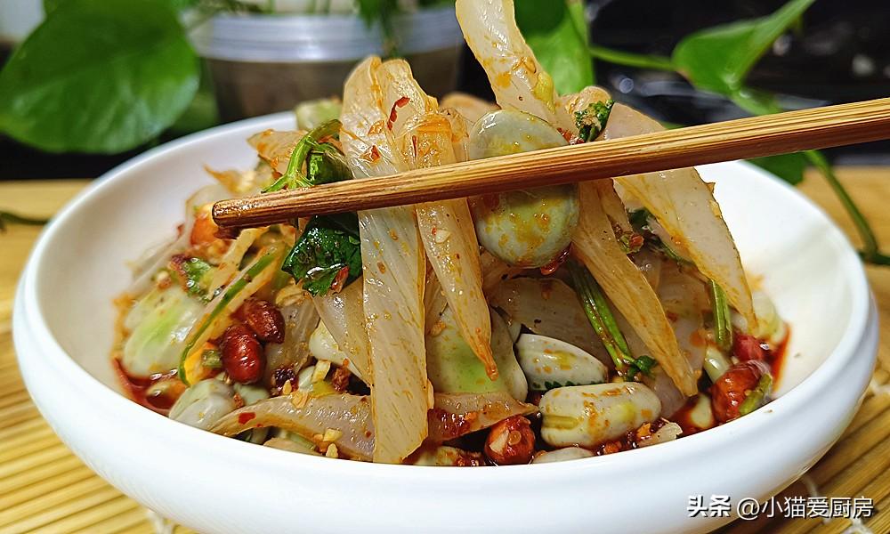 圖片[1]-【牛皮菜拌胡豆】做法步驟圖 味道麻辣鮮香 吃起來比肉都香-起舞食譜網
