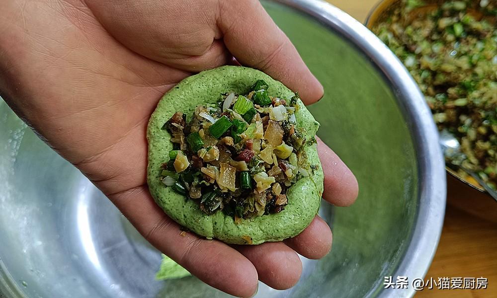 圖片[14]-【臘肉青團】做法步驟圖 口感軟糯細膩 好看又好吃-起舞食譜網