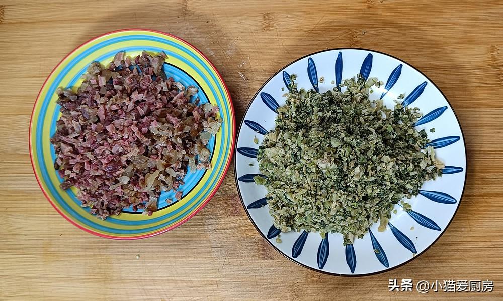 圖片[9]-【臘肉青團】做法步驟圖 口感軟糯細膩 好看又好吃-起舞食譜網