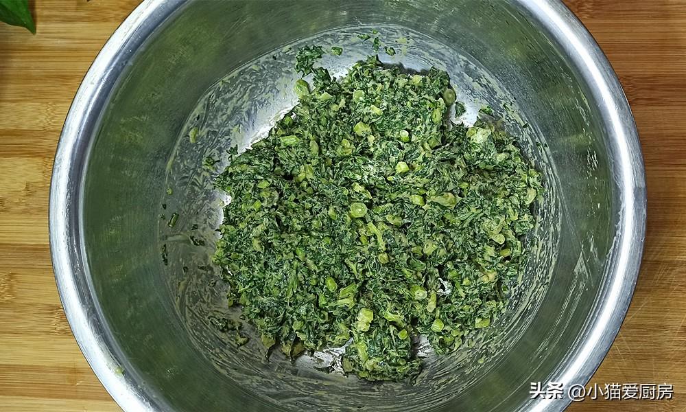 圖片[6]-【炸茼蒿丸子】做法步驟圖 外酥里軟 比肉都好吃-起舞食譜網
