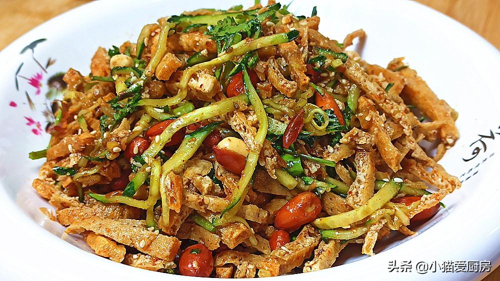 圖片[1]-【油豆腐把黃瓜】做法步驟圖 比魚肉爽口 2盤不夠吃-起舞食譜網