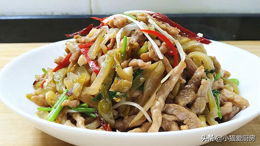 圖片[1]-【榨菜炒肉絲】做法步驟圖 特解膩 下酒又下飯-起舞食譜網