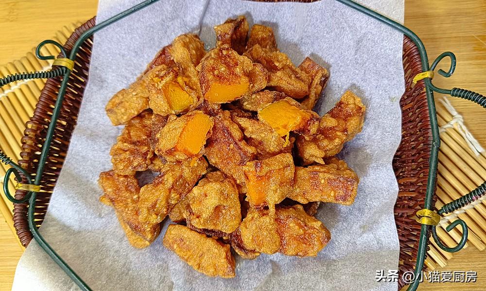圖片[2]-【香酥南瓜】做法步驟圖 外酥里嫩 孩子特別喜歡-起舞食譜網