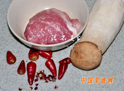 杏鮑菇熗肉丁