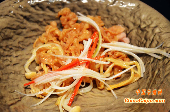 油潑金針羊肉