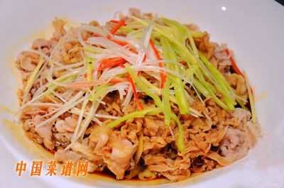 油潑金針羊肉