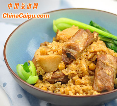 排骨山藥燜飯