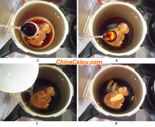 姜汁可樂燜肘子