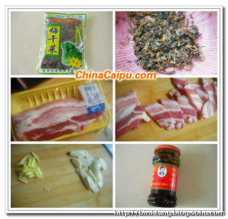 梅干菜煎五花肉