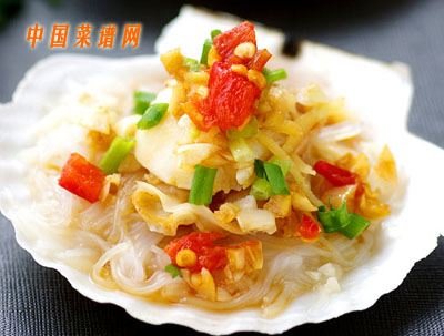 蒜蓉粉絲蒸扇貝（10）
