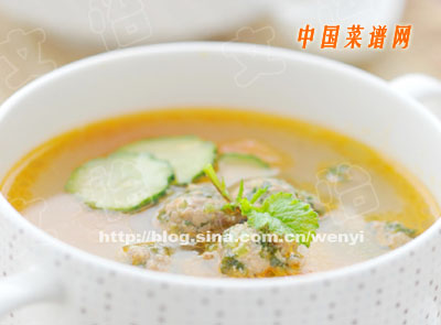 圖片[1]-西紅柿薺菜丸子湯的做法 西紅柿薺菜丸子湯怎么做-起舞食譜網