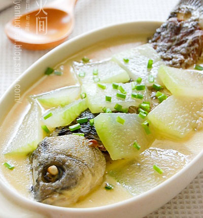 圖片[1]-冬瓜鯽魚湯的做法 冬瓜鯽魚湯怎么做-起舞食譜網(wǎng)