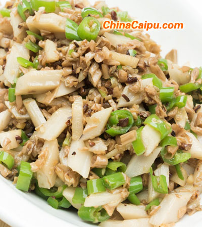 撲豆角炒藕丁