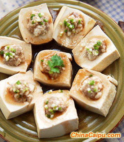 蠔汁釀豆腐