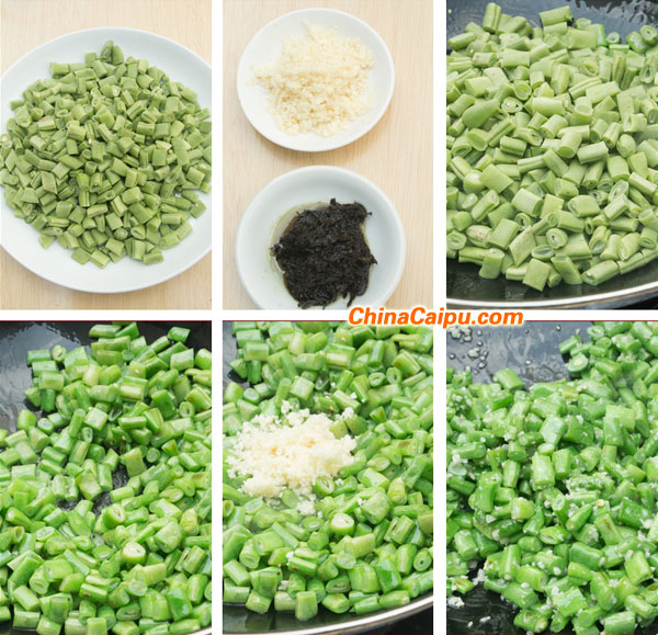 橄欖菜爆四季豆