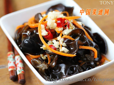 圖片[1]-蒜泥黑木耳的做法-起舞食譜網