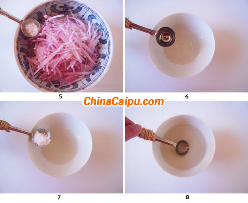 圖片[3]-糖醋紫芯白蘿卜-起舞食譜網